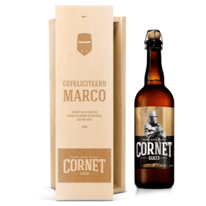Bestel Bier met gepersonaliseerde kist - Cornet met eigen foto