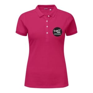 Bestel Polo voor dames bedrukken - Fuchsia - L met eigen foto