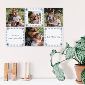 Bestel Wandpanelen met foto of naam - Vierkant - 6 stuks met eigen foto