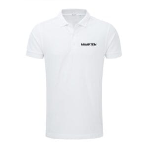 Bestel Polo voor heren bedrukken - Wit - XL met eigen foto