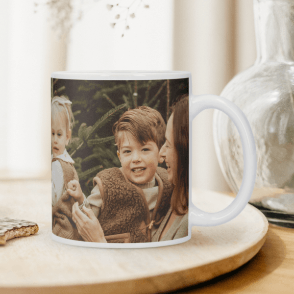 Bestel Kerst mok met foto - 325 ml met eigen foto