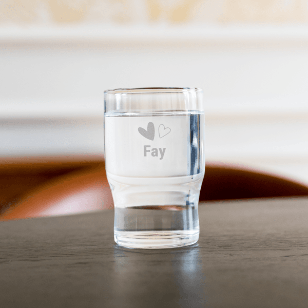 Bestel Waterglas graveren (6 stuks) met eigen foto