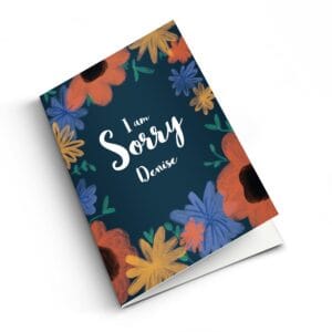 Bestel Wenskaart met foto - Sorry - M - Staand met eigen foto