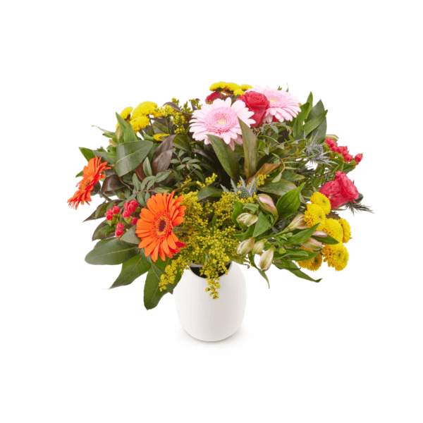 Bestel Bloemen - Boeket Bontgekleurd met eigen foto