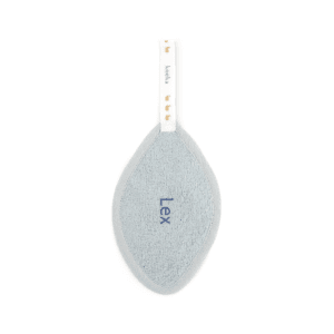 Bestel Speendoekje met naam borduren - Lichtblauw met eigen foto