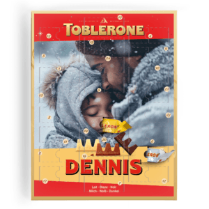 Bestel Toblerone adventskalender - Toblerone Design met eigen foto