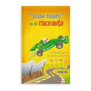 Bestel Boek met naam en foto - Daan in de raceauto (Hardcover) met eigen foto