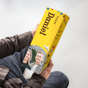 Bestel Gepersonaliseerd M&M's cadeaupakket met eigen foto