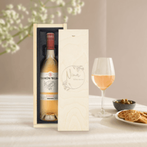 Bestel Wijn in gegraveerde kist - Ramon Bilbao Rosado met eigen foto