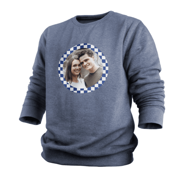 Bestel Trui voor heren bedrukken - Indigo - S met eigen foto