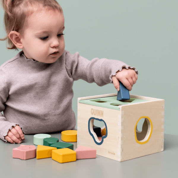 Bestel Trixie houten sorteerspel met naam met eigen foto