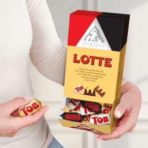 Bestel Toblerone Dispenser bedrukken met eigen foto