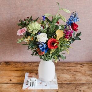 Bestel Bloemen - Plukboeket bont (Groot) met eigen foto