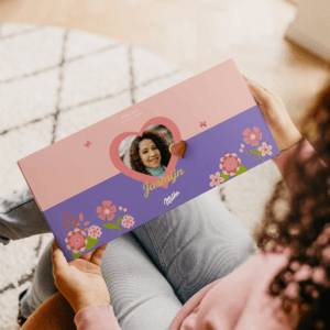 Bestel Say it with Milka giftbox bedrukken - Moederdag - 220 gram met eigen foto