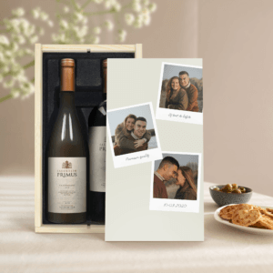 Bestel Wijnpakket in bedrukte kist - Salentein Primus Malbec en Chardonnay met eigen foto