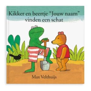 Bestel Boek met naam en foto - Kikker en Beertje vinden een schat - Softcover met eigen foto