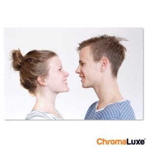 Bestel Foto op aluminium afdrukken - Wit (ChromaLuxe) - 75 x 50 cm met eigen foto