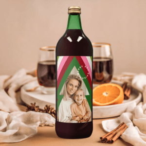 Bestel Glühwein met bedrukt etiket - Engelsglut met eigen foto