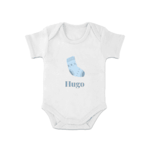 Bestel Mijn eerste kerstromper bedrukken - korte mouw - Wit - 86/92 met eigen foto