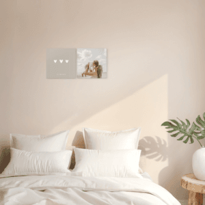 Bestel Wandpanelen met foto of naam - Vierkant - 2 stuks met eigen foto