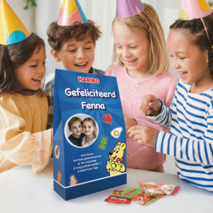 Bestel Gepersonaliseerde Haribo XL pouch (480 gram) met eigen foto