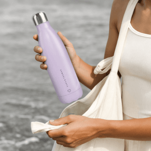 Bestel Thermosfles met naam bedrukken - 500 ml - Paars met eigen foto