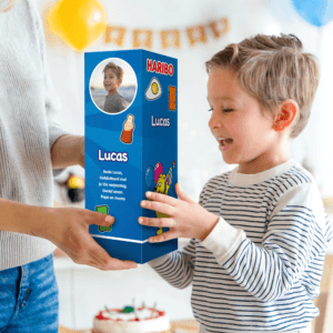 Bestel Gepersonaliseerd Haribo cadeaupakket (510 gram) met eigen foto