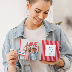 Bestel kinder chocolade personaliseren 32 reepjes met eigen foto