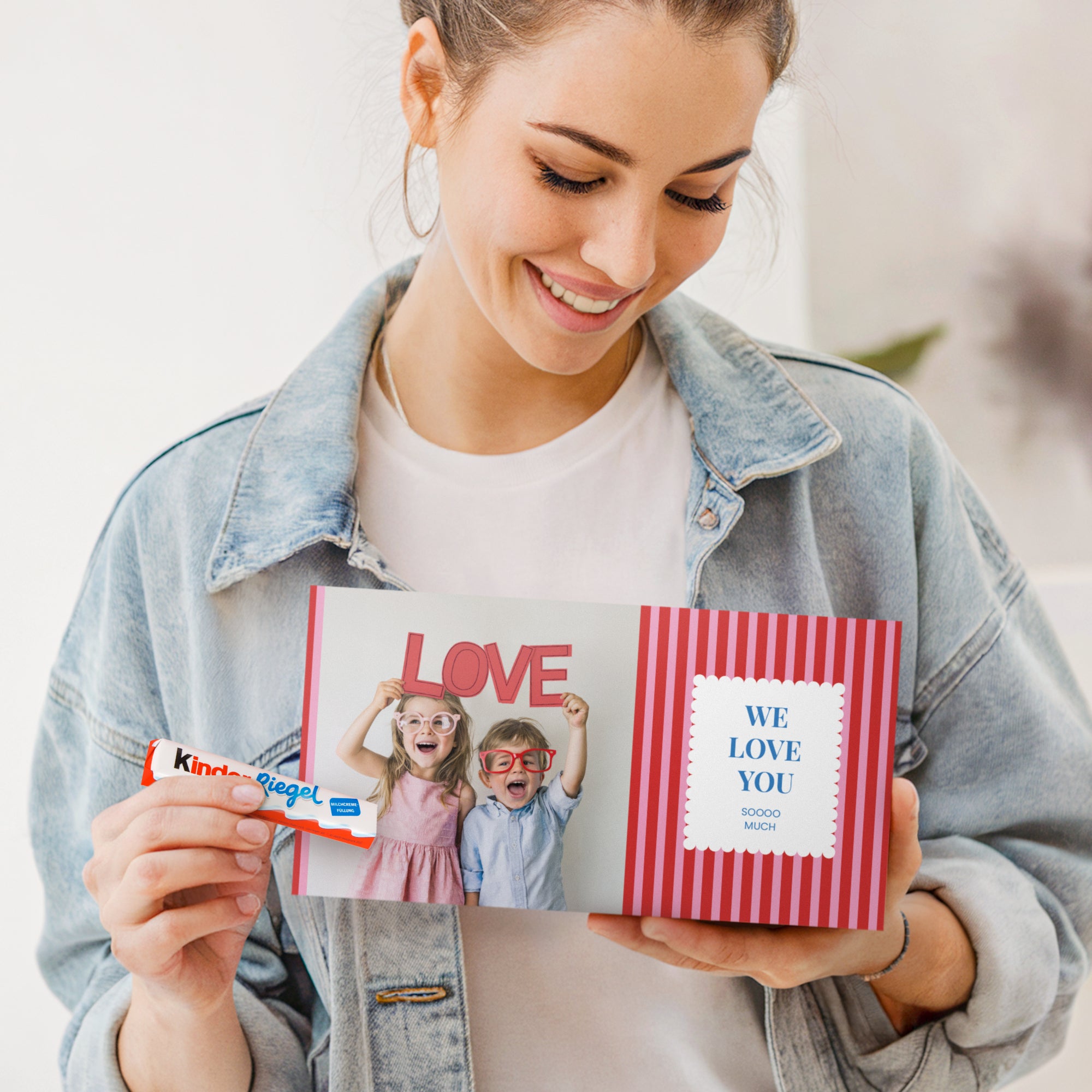 Bestel kinder chocolade personaliseren 32 reepjes met eigen foto