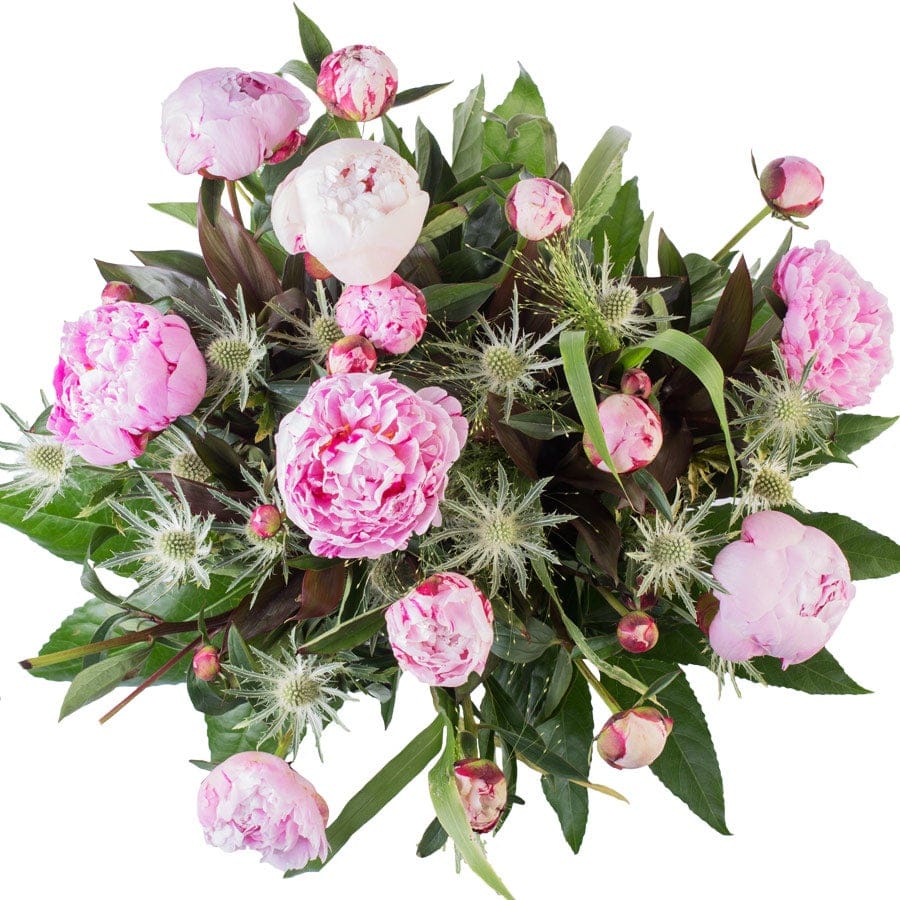 Bestel Bloemen - Boeket Pioenrozen (Groot) met eigen foto