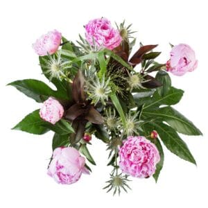 Bestel Bloemen - Boeket Pioenrozen met eigen foto