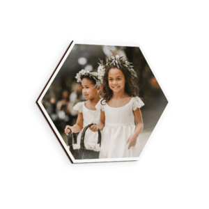 Bestel Wandpaneel met foto of naam - Hexagon - 1 stuk - 23 x 20 cm met eigen foto