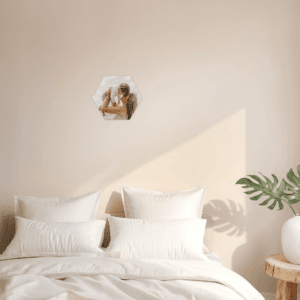 Bestel Forex wandpaneel met foto of naam - Hexagon - 1 stuk met eigen foto