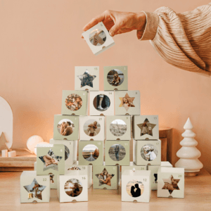 Bestel Gepersonaliseerde DIY adventskalender - L - 43 x 29