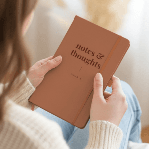 Bestel Notitieboekje graveren - Bruin met eigen foto