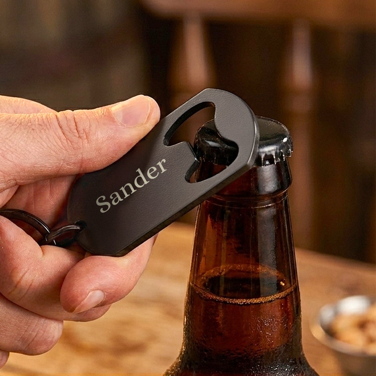 Bestel Bieropener sleutelhanger - Gepersonaliseerd met eigen foto