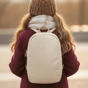 Bestel Puffer-rugzak - Kinderen - Taupe met eigen foto