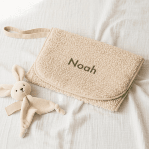 Bestel Teddy verschoningsmatje met naam met eigen foto