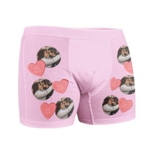 Bestel Onderbroek met foto - Roze - M met eigen foto