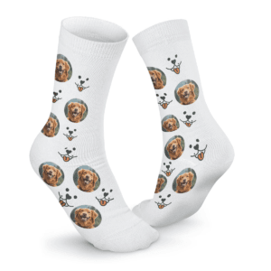Bestel Dierensokken personaliseren - Wit - 39-42 met eigen foto
