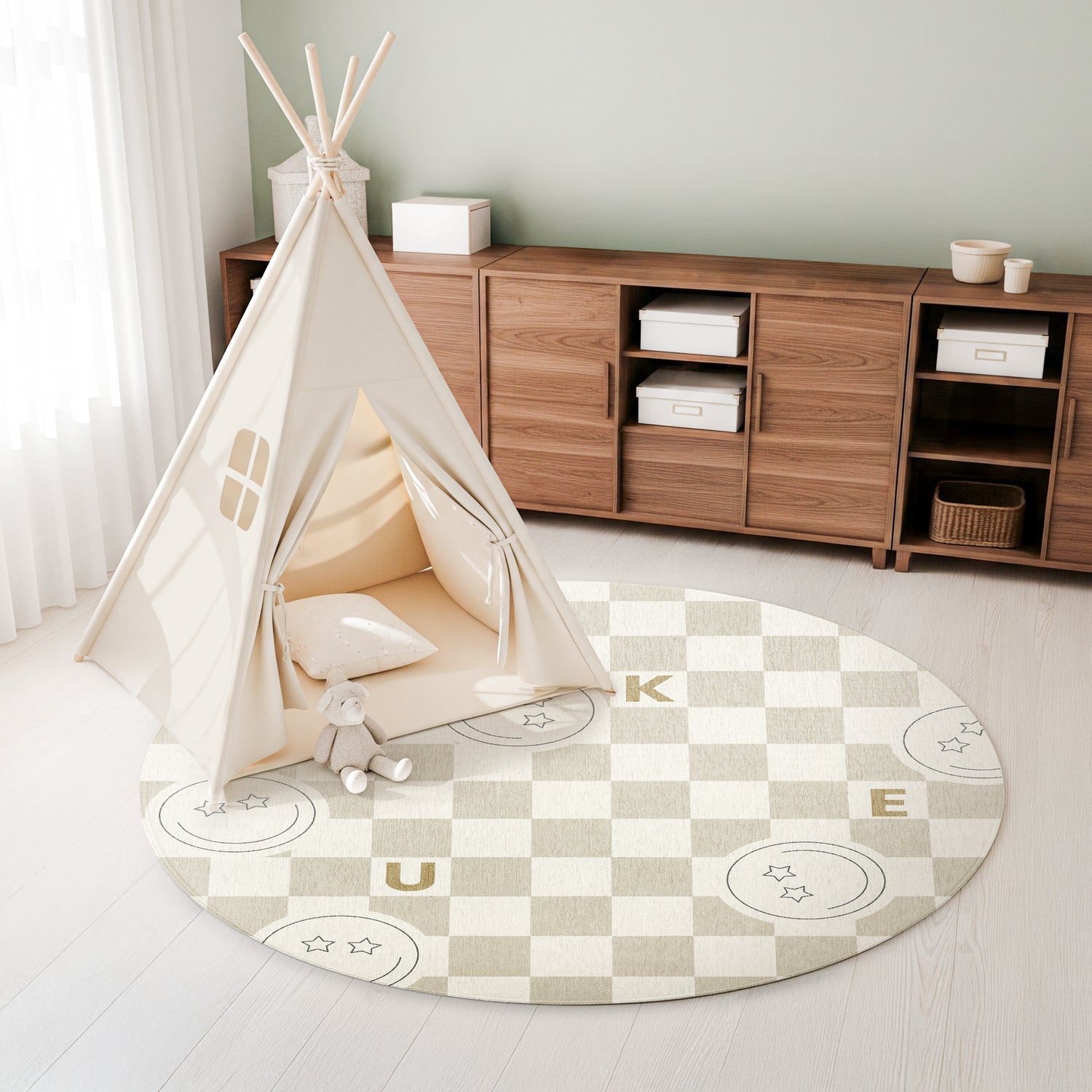 Bestel Gepersonaliseerd speelkleed - ø 120 cm met eigen foto