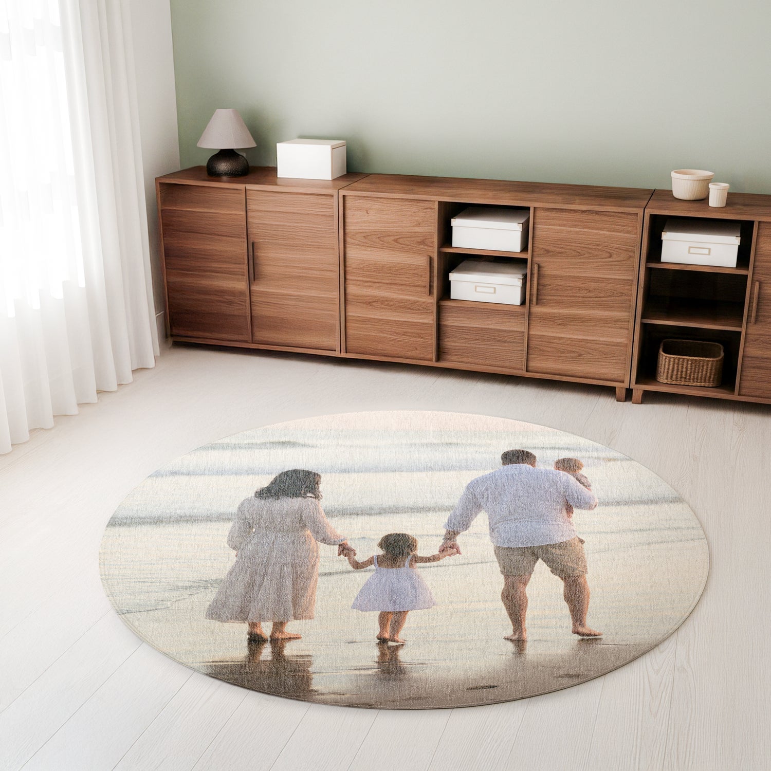 Bestel Gepersonaliseerd vloerkleed - ø 120 cm met eigen foto