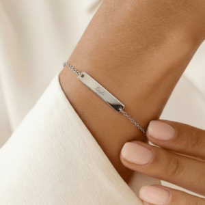 Bestel Armband met naam dames - Zilver met eigen foto
