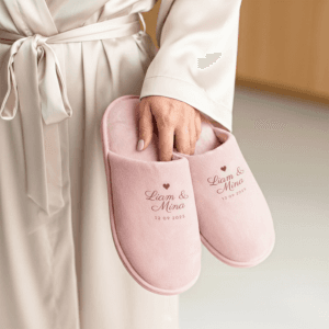 Bestel Pantoffels bedrukken - Roze - Maat 43-46 met eigen foto