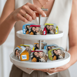 Bestel Ritter Sport chocolade mini traktatie - 60 stuks met eigen foto