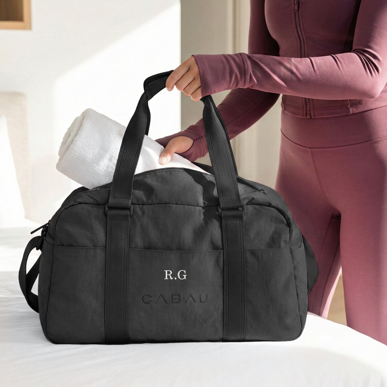 Bestel Gepersonaliseerde Bloom tas - Black met eigen foto
