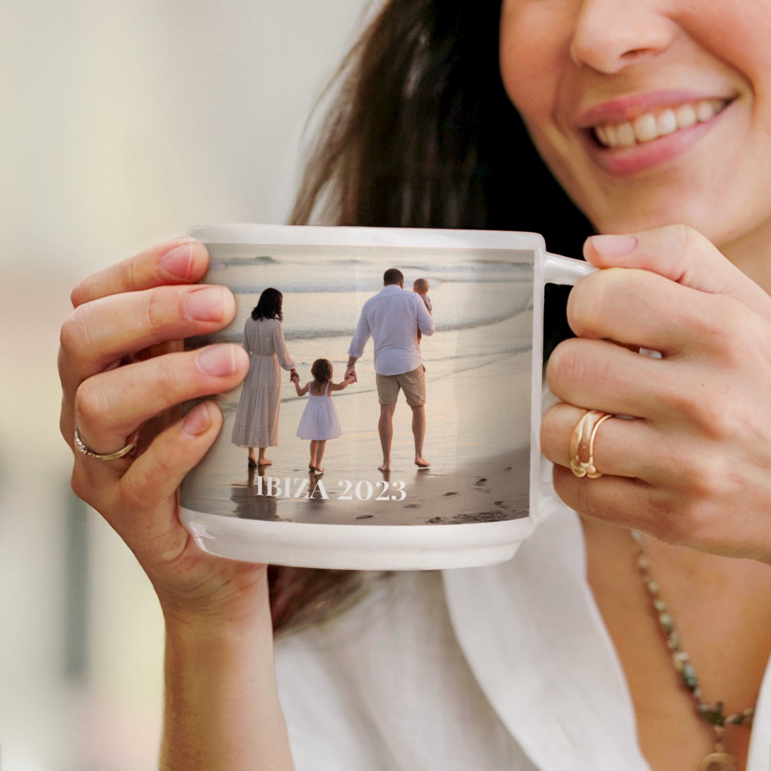 Bestel Stapelbare mok met foto - 400 ml met eigen foto