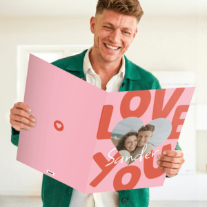 Bestel Mega fotokaart personaliseren - 50 cm met eigen foto