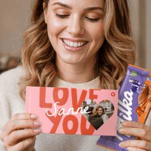 Bestel Gepersonaliseerde Milka reep - Karamel met eigen foto
