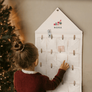 Bestel Gepersonaliseerde stoffen adventskalender met eigen foto